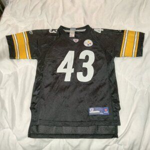 Pittsburgh Steelers Troy Polamalu Youth Large (14/16) Reebok Football Jersey